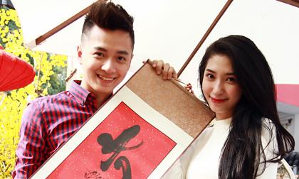 Bắt gặp Ngô Kiến Huy đưa Khổng Tú Quỳnh đi mua thư pháp