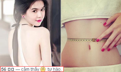 Ngọc Trinh tự hào với vòng eo 'con kiến' 56cm