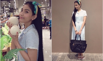 Trương Thị May mặc váy ngủ, mang dép tông ra đường