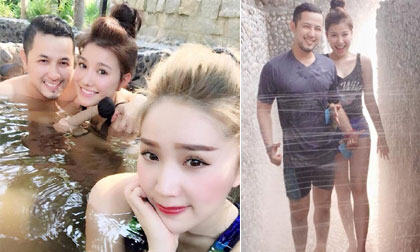 Anh trai Bảo Thy và bạn gái vui vẻ đi 'du hí' đầu năm
