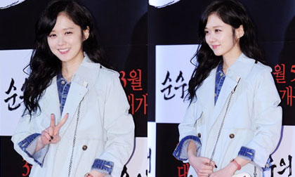 Jang Nara diện đồ đơn giản vẫn xinh tươi như thiếu nữ