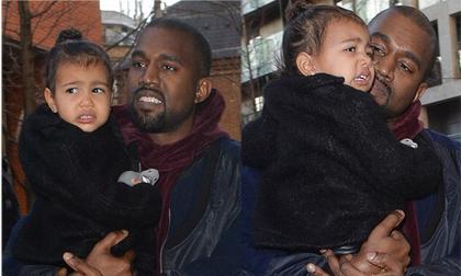 Con gái Kim Kardashian mặt nhăn nhó khi đến khu vui chơi