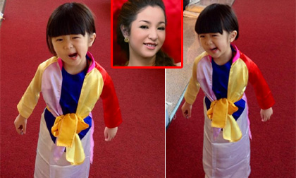 Con gái Thúy Nga 'đỏng đảnh' như Thị Mầu đi chùa