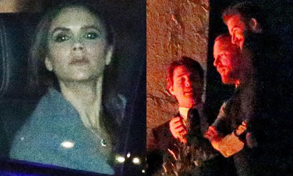 Vic không hài lòng khi Becks trèo cao chụp ảnh cùng Tom Cruise