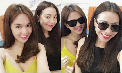 Trà Ngọc Hằng và Ngọc Trinh đọ gout thời trang sành điệu