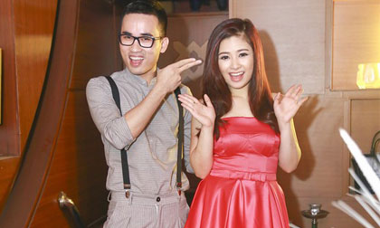 Hà Duy và Dương Hoàng Yến tình tứ trong đêm nhạc khai xuân