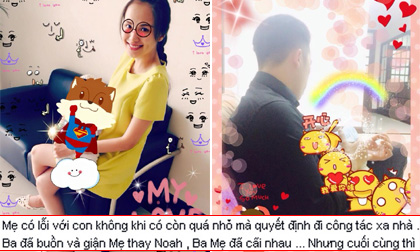 Diễm Hương cãi nhau với chồng vì đi công tác xa nhà