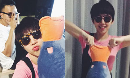 Tóc Tiên thích thú khoe quà 8/3 muộn