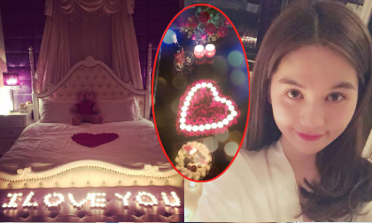 Ngọc Trinh tổ chức tiệc lãng mạn cho người yêu?