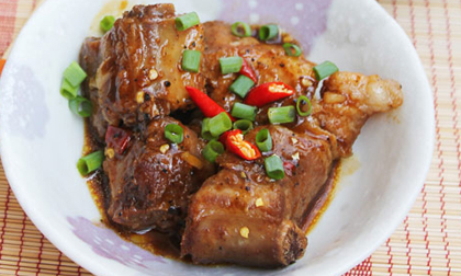 Sườn non kho ấm áp cơm chiều