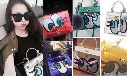 Trà Ngọc Hằng mạnh tay sắm 6 chiếc túi fake Hermes