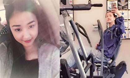 Maya miệt mài ở phòng tập để lấy lại dáng sau sinh