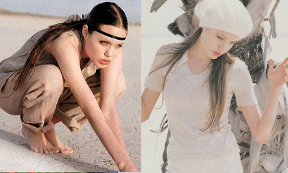 Angelina Jolie đẹp trong sáng trong bộ hình khi 18 tuổi