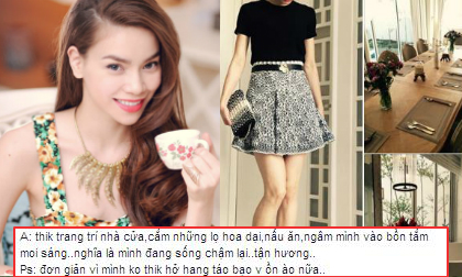 Hà Hồ muốn sống chậm để tận hưởng