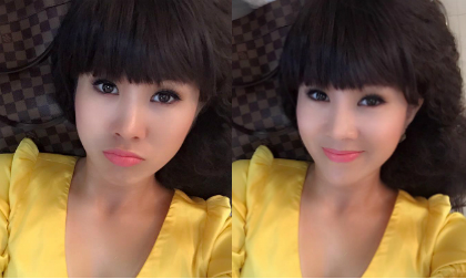 Lê Phương xinh như búp bê với tóc mới