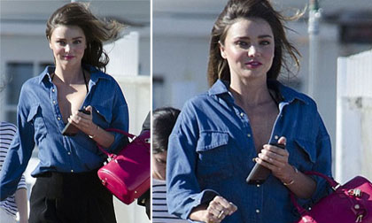 Miranda Kerr xinh tươi mặc tin đồn thân mật lại với chồng cũ