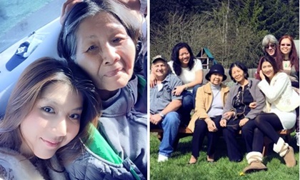 Ngọc Quyên hạnh phúc đoàn tụ đại gia đình