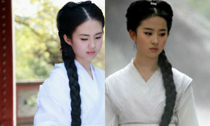 'Bản sao Tiểu Long Nữ' giống Lưu Diệc Phi khiến fans 'sôi sục'