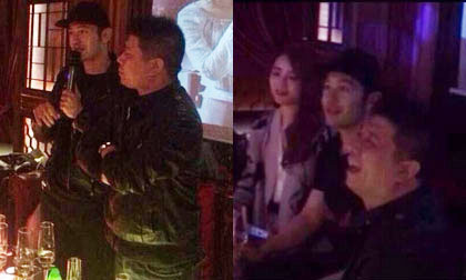 Huỳnh Hiểu Minh lộ ảnh đi hát, chơi xúc xắc với tiếp viên karaoke