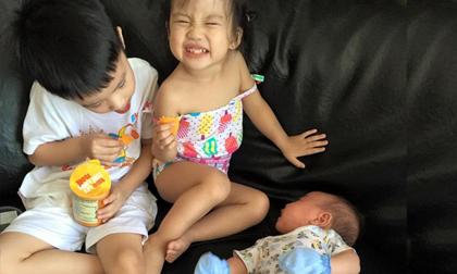 Cười nghiêng ngả trước điệu bộ siêu hài của 3 con Ốc Thanh Vân