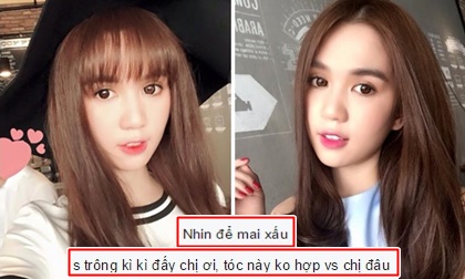 Ngọc Trinh bị chê kém sắc với tóc mái 'lưa thưa'