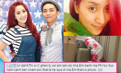 Phan Hiển đến thăm Khánh Thi trong bệnh viện sau scandal tình cảm