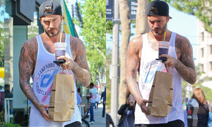 David Beckham khoe dáng cực ngầu trong trang phục thể thao