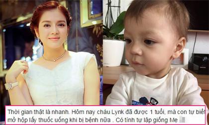 Lý Nhã Kỳ khoe cháu lai Tây cực yêu