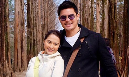 Vợ chồng 'Mỹ nhân đẹp nhất Philippines' du lịch Hàn Quốc