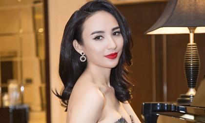 Ngọc Diễm vai trần gợi cảm với váy ánh bạc 