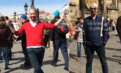 Nghệ sĩ Đức Hùng trẻ trung ở trời Tây