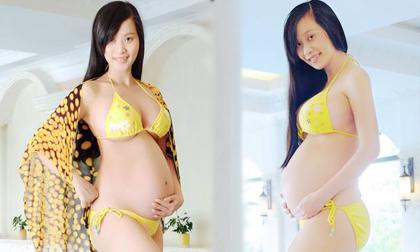 Lê Kiều Như khoe vóc dáng đáng ghen tị khi bầu 7 tháng