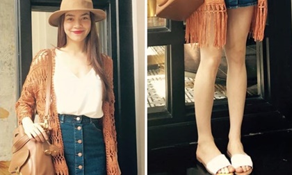 Hà Hồ lộ chân ngày càng tong teo