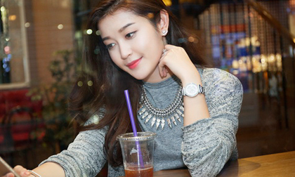 Bắt gặp Á hậu Huyền My lang thang cafe một mình