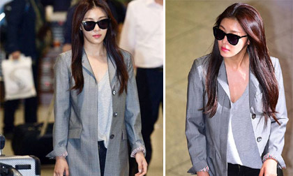 Ha Ji Won khoe style sang chảnh tại sân bay