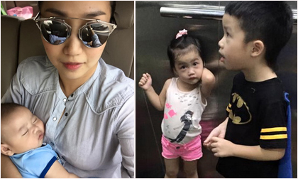 Ốc Thanh Vân khoe 3 nhóc tì cực đáng yêu