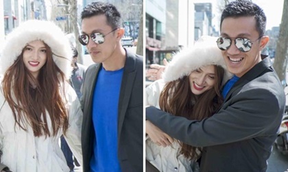 Hương Giang Idol và bạn trai tình tứ dạo phố Hàn Quốc