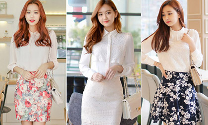 'Kết đôi' sơ mi và chân váy tuyệt đẹp cho dân công sở