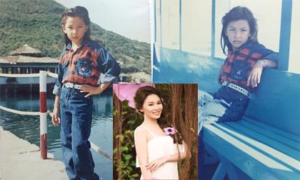 Lộ một loạt ảnh thời bé 'chuẩn men' của Quỳnh Thư