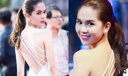 Ngọc Trinh khoe lưng trần đẹp mướt mắt trên thảm đỏ Seoul