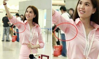 Ngọc Trinh 'sượng sùng' vì lộ mồ hôi ướt đẫm nách
