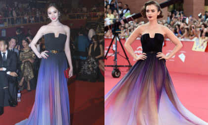 Linh Chi lại bị nghi diện đầm nhái