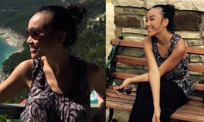 Đoan Trang hào hứng khi được tham quan bãi tắm tiên ở Mỹ 