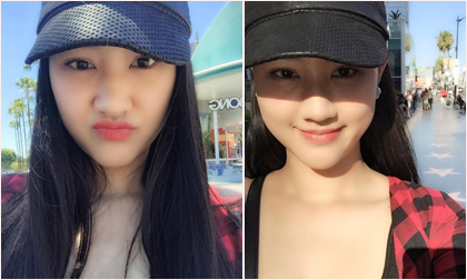 Maya khoe mặt tròn xoe dạo chơi ở Hollywood