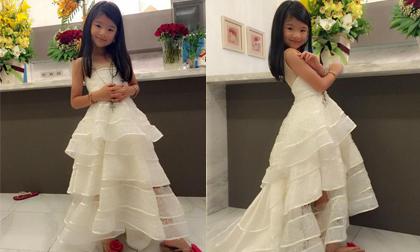 Con gái Trương Ngọc Ánh mặc váy điệu đà như công chúa
