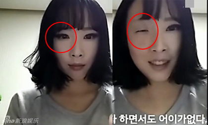 Cô gái 'phù phép' tẩy trang biến mắt to thành bé xíu trong tích tắc 