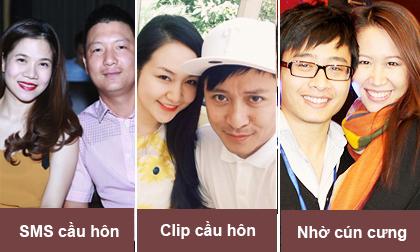 Những kiểu cầu hôn đặc biệt của sao Việt