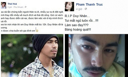 Sao Việt đồng loạt khóc thương Duy Nhân