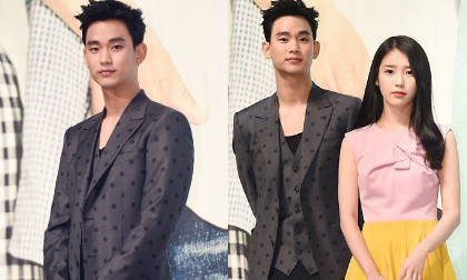 Kim Soo Hyun 'đỏm dáng' với vest chấm bi