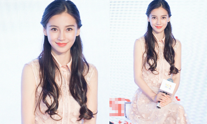 Angela Baby như công chúa với váy xuyên thấu